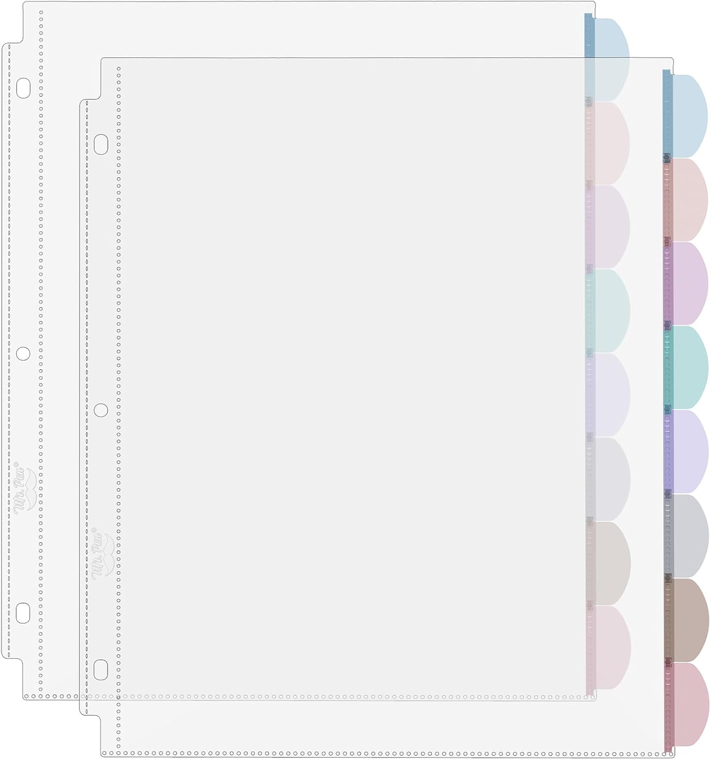 Tab Divider A4 - A4 Clear Sheet Protectors with Tabs,