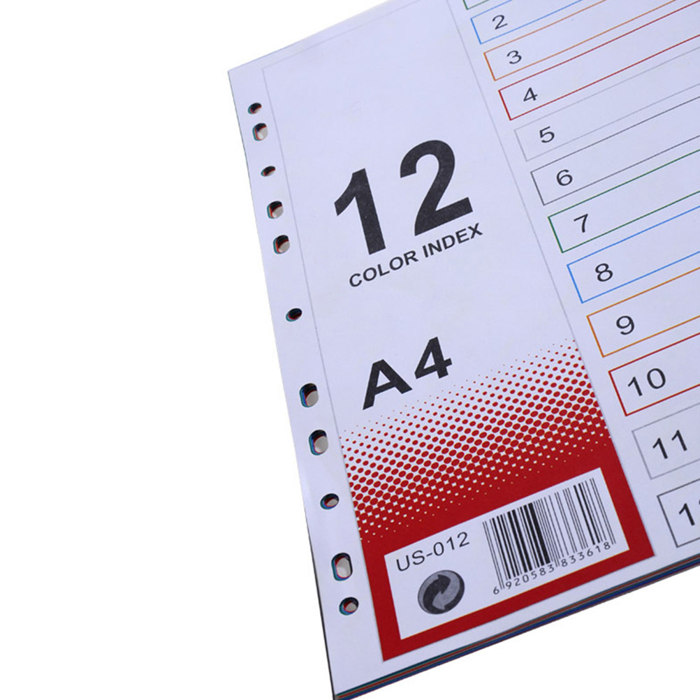 2Pcs Index Paper Refills Extra - огляд і ціна Tab Divider A4