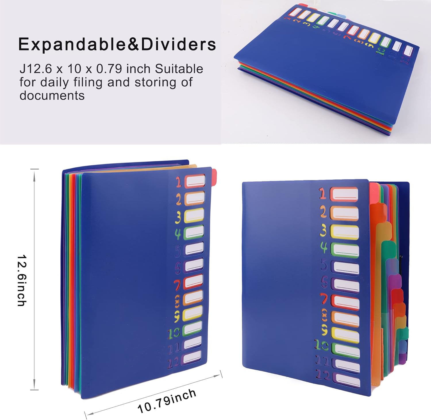 A4 Size Rainbow Tab Expanding  - огляд і ціна Tab Divider A4