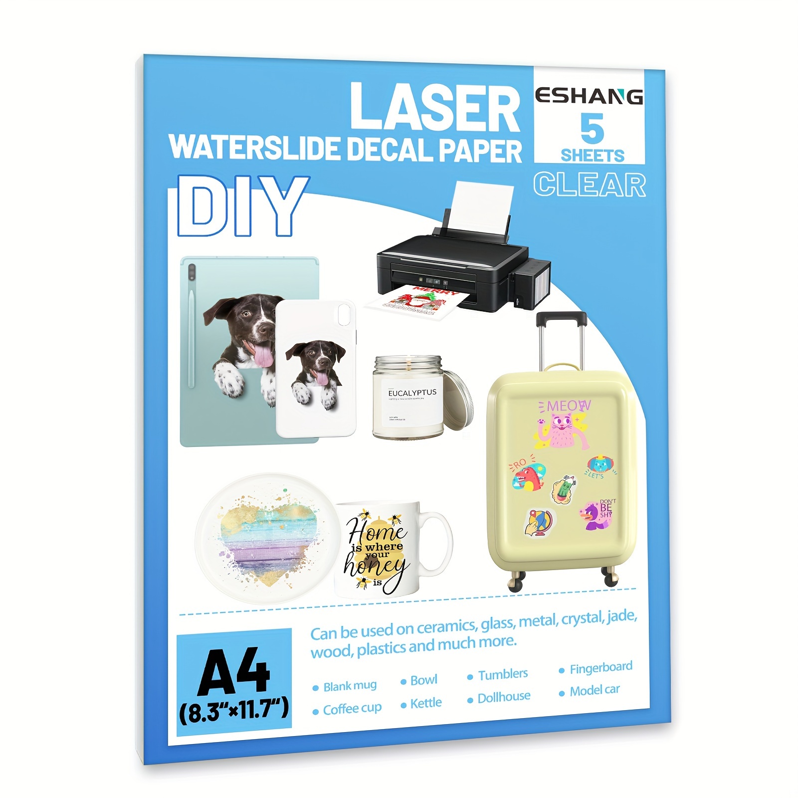 5 Sheets A4 Clear Waterslide D - огляд і ціна Ink Blotter Paper